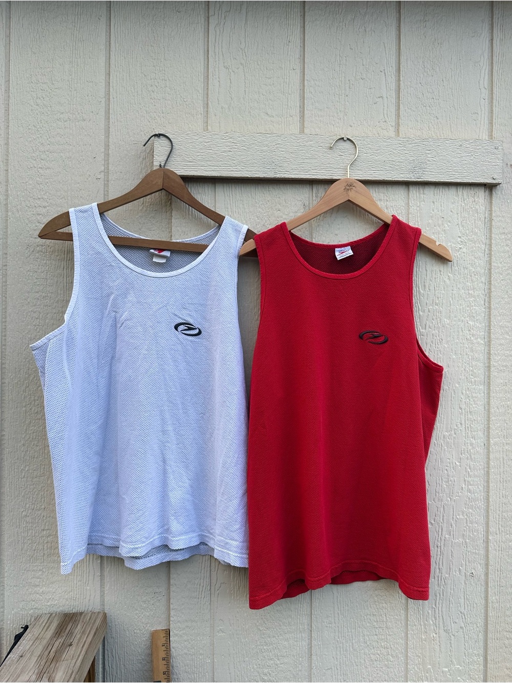 [Lot Of 2]Vintage Speedo Tank Top Shirt Men's XL Red Sleeveless  Logo 90s USA